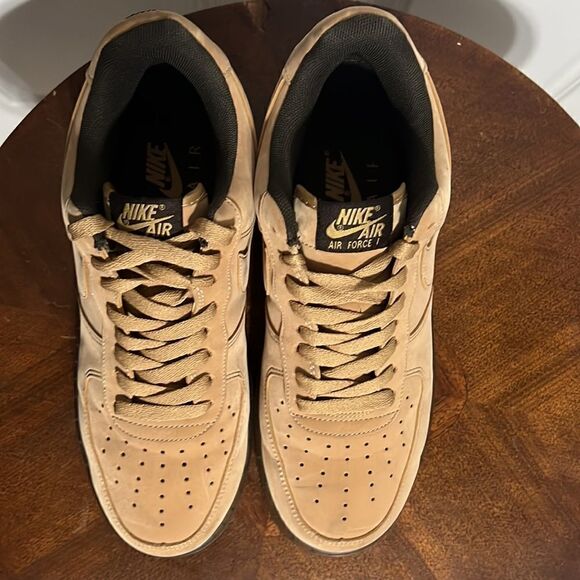 🔥🔥NIKE Air Force 1 B Wheat Mocha Tan - Men Sz 7 / Women 8.5 - PERFECT - Picture 5 of 12